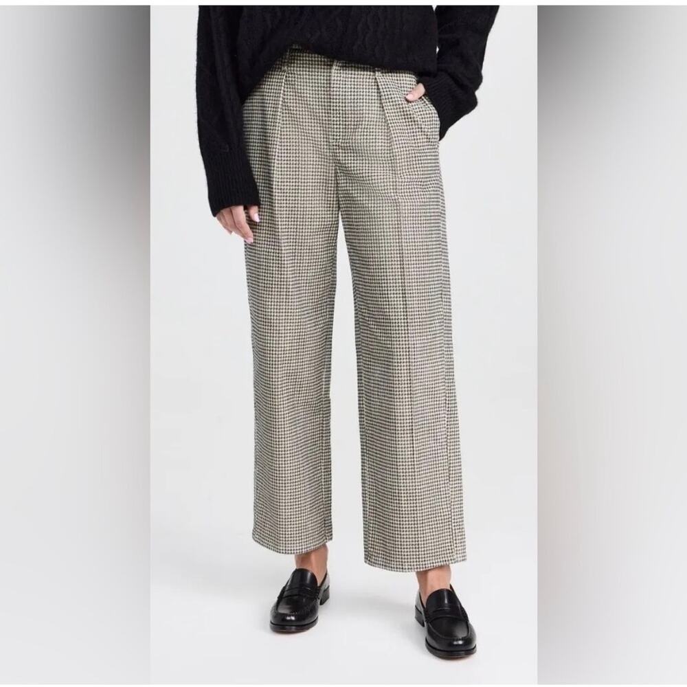 The Great NWT Parker Houndstooth Corduroy Straight Leg Pants Size 26
